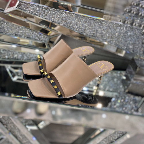 Valentino Womens Shoes Rockstud Sandals Mules 6.5cm
