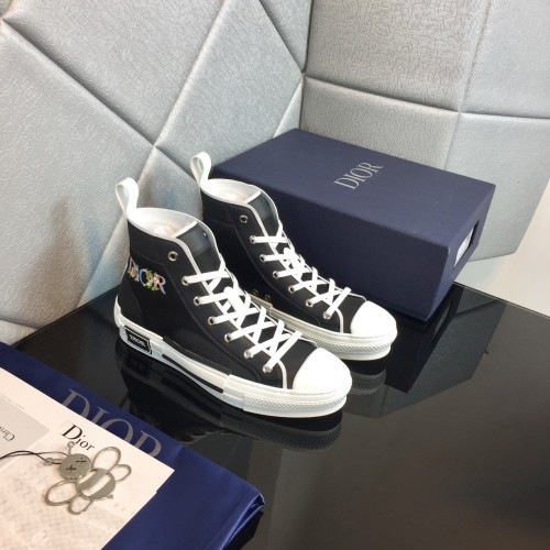 Dior Men Shoes Sneakers Casual Luxury Brand B23 Low-Top Sneaker with Original Box