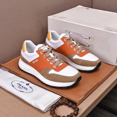 Prada Mens Shoes Sneakers Casual Shoes for Men Luxury Brand Breathable Fashion Sneakers with Original Box
