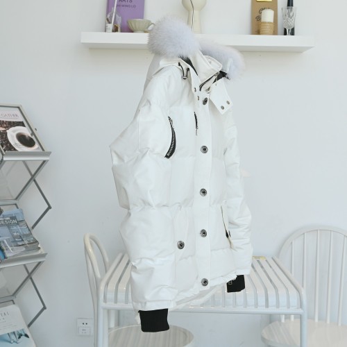 Moose Knuckles Design Mens Womens Winter Windprood Down Jackets Keep Warm 90% White Duck Down