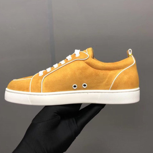 Christian Louboutin Mens Shoes Luxury Brand Red Bottom Design Louis Junior Spikes Flat with Original Box CL sneakers
