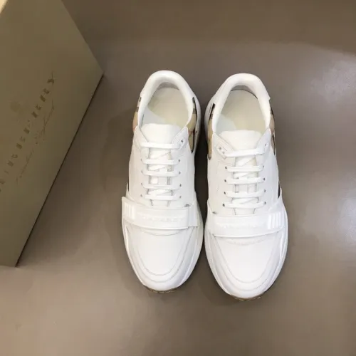 Burberry Mens Shoes Sneakers Fashion Type Luxury Brand Vintage Check Cotton Sneaker with Original Box