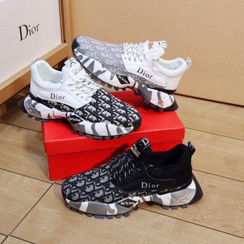 Dior Mens Shoes Sneakers Luxury Brand Breathable Design Casual Shoes for Men with Original Box