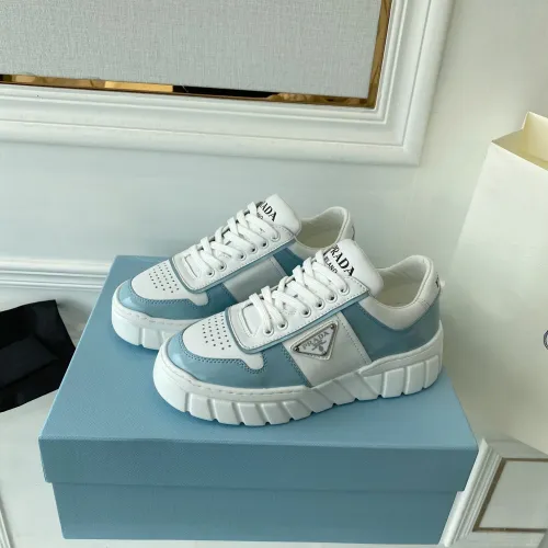 Prada Womens Shoes Casual Luxury Brand Breathable Sneakers with Original Box