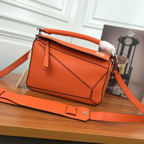 Loewe Womens Bag Small Puzzle Bag in Soft Grained Calfskin