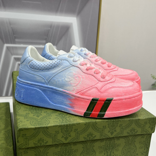 Gucci Womens Shoes Casual Shoes Design Luxury Brand Leather Sneakers with Original Box