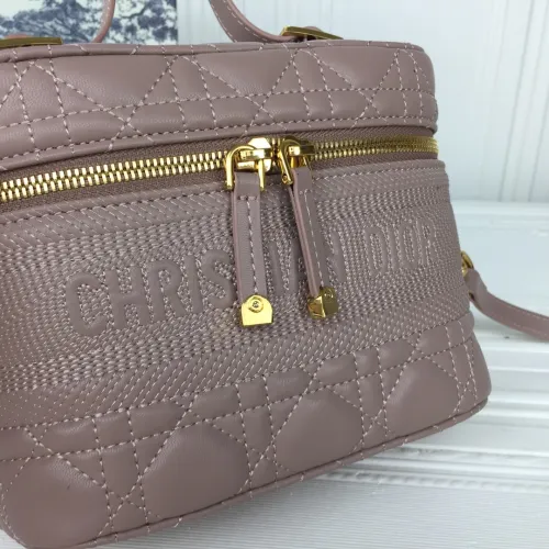 Dior Womens Bags Luxury Brand Fashion Small Diortravel Vanity Case Cannage Lambskin with Original Box