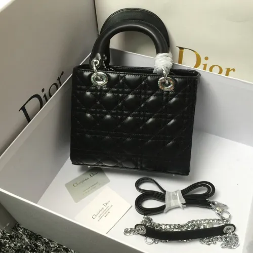 Dior Womens Bags Handbags Luxury Fashion MEDIUM LADY D-LITE BAG with Original Box
