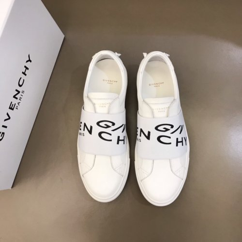 Givenchy Men Shoes Fashion Type Luxury Brand GIVENCHY SNEAKERS IN LEATHER WITH LATEX BAND with Original Box