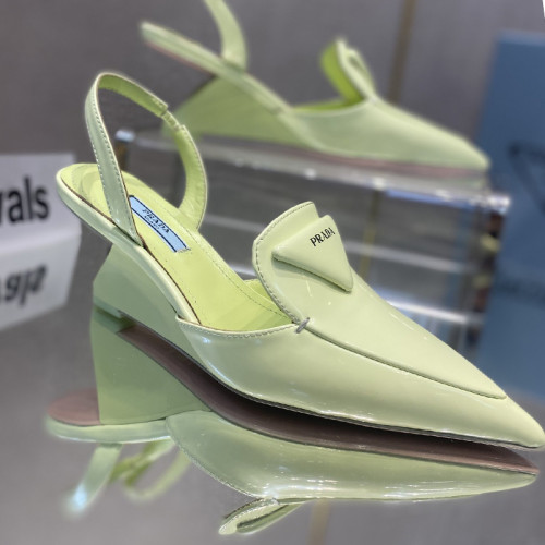 Prada Womens Shoes Slingback Pumps Luxury Brand Casual Shoes for Women with Original Box