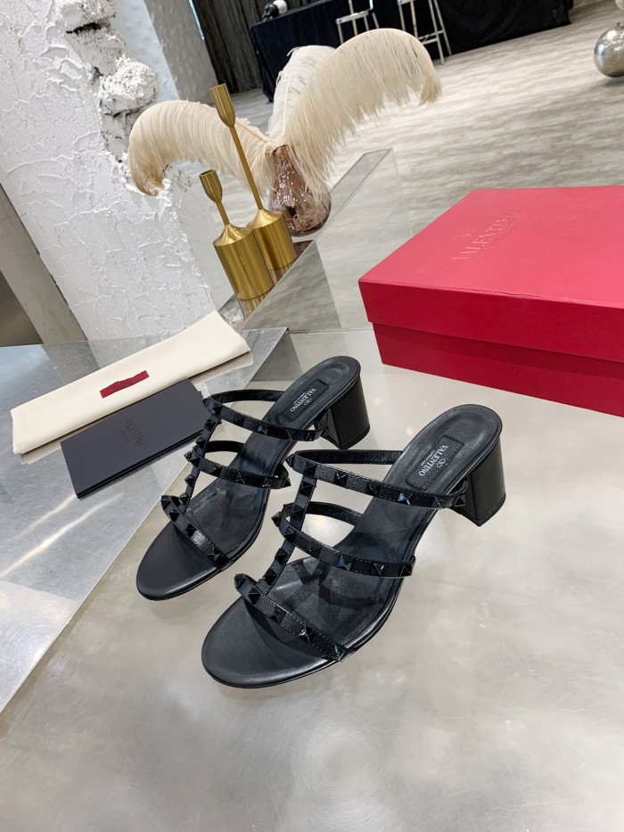 Valentino Women Shoes Mule Flip Flop Sandals ROMAN STUD SLIDE SANDAL IN QUILTED NAPPA with Original Box Luxury Brand