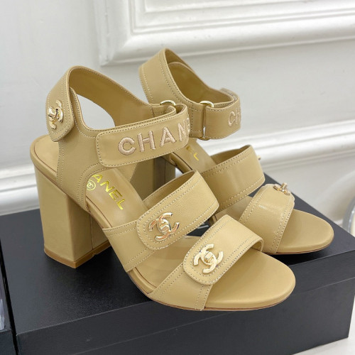 Chanel Womens Shoes Sandals Slippers Luxury Brand Design with Original Box Women Sandals 8cm Heel