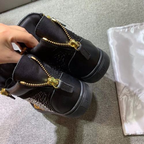 Giuseppe Zanotti Mens Shoes Luxury Brand High Top Sneakers Coby