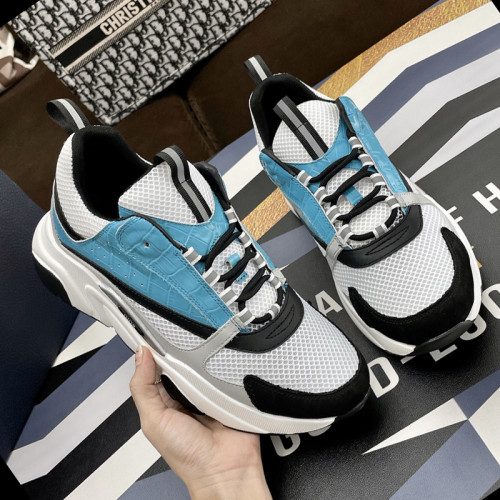 Dior Mens Shoes Sneakers Luxury Brand Breathable Design B22 SNEAKER with Original Box