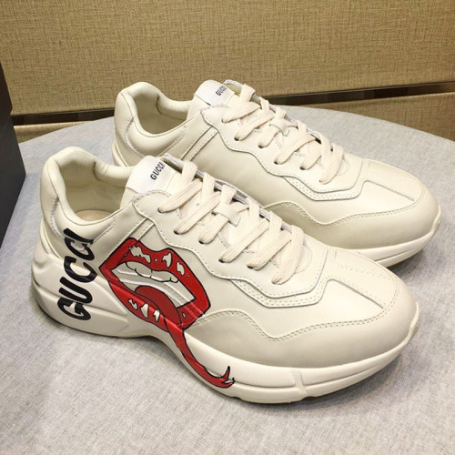 Gucci Womens Shoes Sneakers Fashion Type Luxury Brand Design Rhyton Sneaker with Original Box