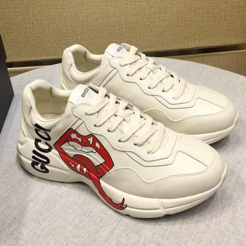 Gucci Womens Shoes Sneakers Fashion Type Luxury Brand Design Rhyton Sneaker with Original Box