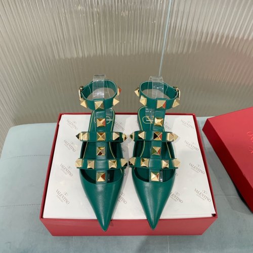 Valentino Women Shoes Mule Flip Flop Sandals ROMAN STUD CALFSKIN BALLET with Original Box Luxury Brand