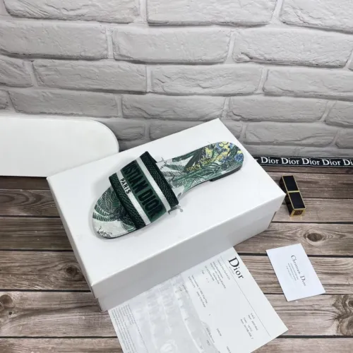Dior Women Shoes Mule DWAY SLIDE Luxury Brand Womens Sandals Slippers with Original Box