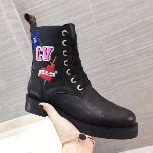 Louis Vuitton Women Shoes Boots WONDERLAND RANGER Boot Luxury Brand Women Booties