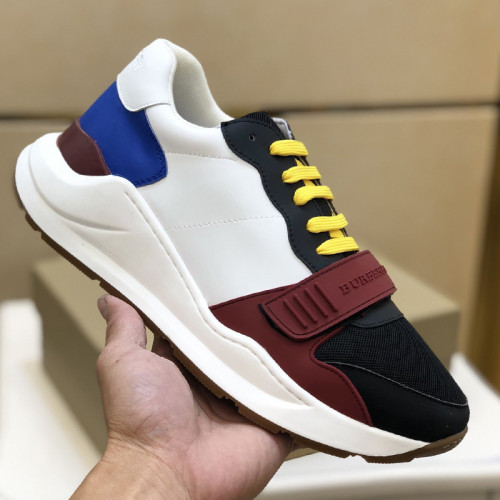 Burberry Mens Shoes Sneakers Fashion Type Luxury Brand Vintage Check Cotton Sneaker with Original Box
