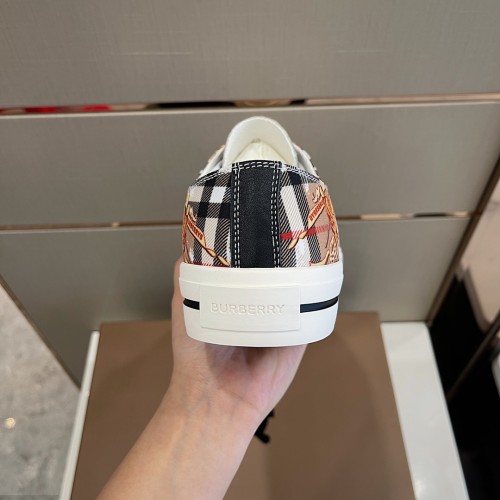 Burberry Men Shoes Fashion Luxury Brand Vintage Cotton Sneaker Casual Shoes for Men with Original Box
