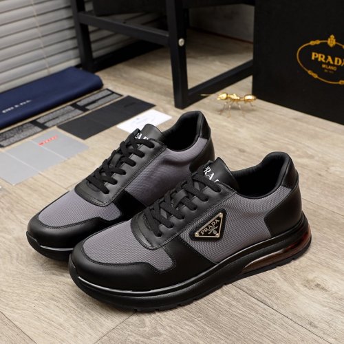 Prada Mens Shoes Sneakers Casual Shoes for Men Luxury Brand Breathable Fashion Sneakers with Original Box