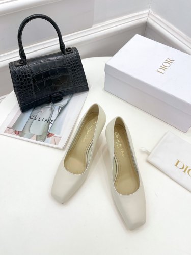 Dior Womens Shoes Sandals Fashion Pumps Luxury Brand D-Doll Quake Oblique J'ADIOR PUMP with Original Box