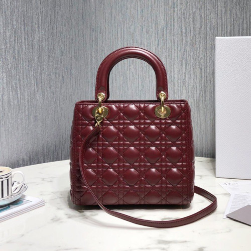 Dior Womens Bags Handbags Luxury Fashion MEDIUM LADY D-LITE BAG with Original Box
