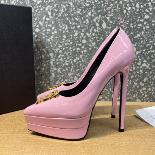 Versace Brand Womens Sandals Shoes Pumps Leather Big Size LA MEDUSA LEATHER PUMPS Design Luxury Brand Sandals for Women