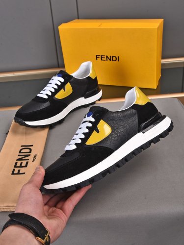 Fendi Mens Shoes Fashion Sneakers Luxury Brand Casual Shoes for Men with Original Box