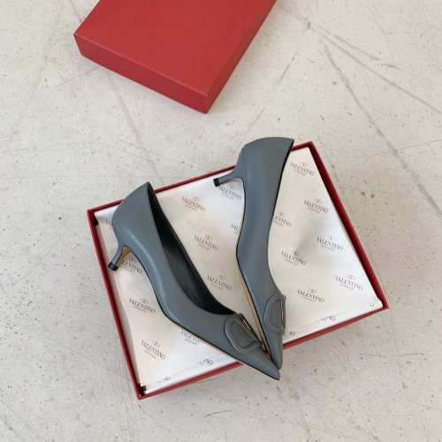 Valentino Women Shoes Mule Flip Flop Sandals VLOGO SIGNATURE CALFSKIN PUMP 45MM / 1.8 IN. with Original Box