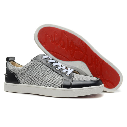 Christian Louboutin Mens Shoes Luxury Brand Red Bottom Design Louis Junior Spikes Flat with Original Box CL sneakers