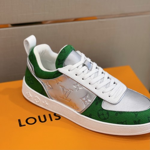 Louis Vuitton Men Shoes Fashion Sneakers RIVOLI Beverly Hills SNEAKER Luxury Brand Casual Shoes with Original Box