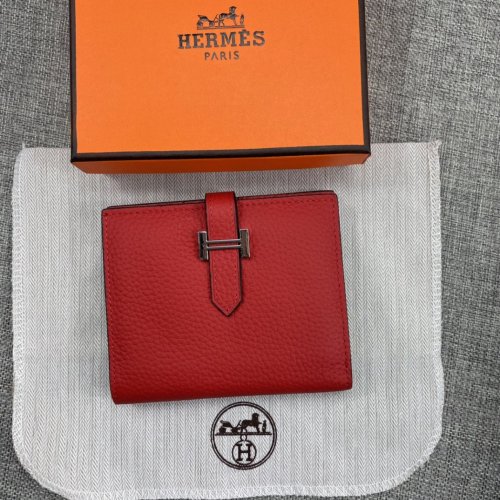 Hermes Womens Mens Wallets Purse Card Holder Leather Design Coin Bag with Original Box