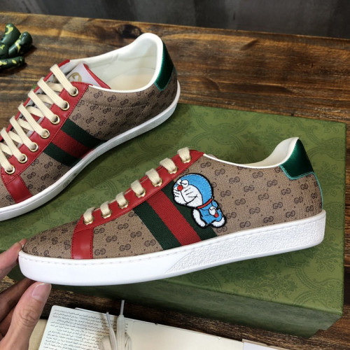 Gucci Womens Shoes Fashion Sneakers Lace-Up Luxury Brand Women's Ace Embroidered Sneaker with Original Box