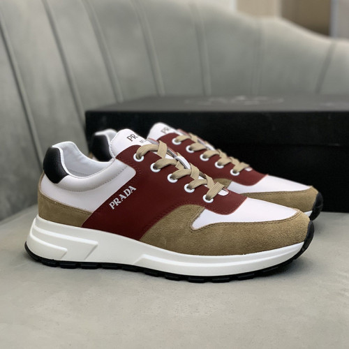 Prada Mens Shoes Sneakers Casual Shoes for Men Luxury Brand Breathable Fashion Sneakers with Original Box