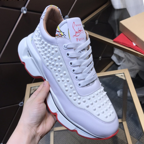Christian Louboutin Mens Shoes Sneakers Luxury Brand Red Bottom Design Sports Footwears