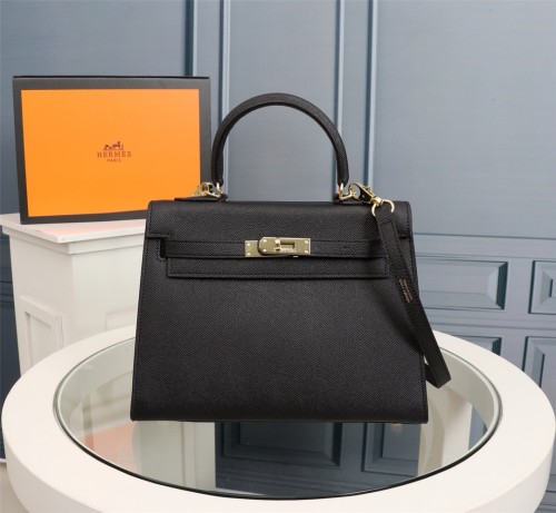 Hermes Womens Bags Handbags Luxury Brand Fashion Hermès Kelly 25cm 28cm K25 K28 Size Tote