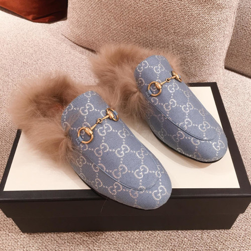 Gucci Womens Shoes Casual Loafers Design Luxury Brand Leather Princetown with Original Box