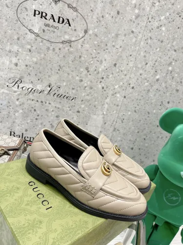 Gucci Womens Shoes Casual Loafers Design Luxury Brand Leather Princetown with Original Box