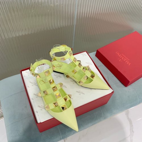 Valentino Women Shoes Mule Flip Flop Sandals ROMAN STUD CALFSKIN BALLET with Original Box Luxury Brand