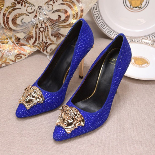 Versace Brand Womens Sandals Shoes Leather Big Size LA MEDUSA PATENT SAFETY PIN LEATHER PUMPS High Heel Design Luxury Brand Sandals for Women