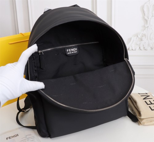 Fendi Mens Womens Bags Backpacks Luxury Brand 7VZ012A2FSF0R2A Backpack in black nylon