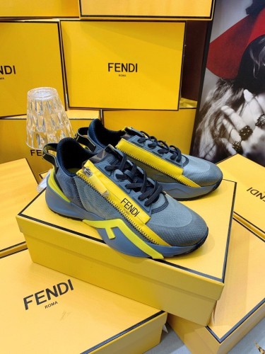 Fendi Mens Shoes Fashion Sneakers Luxury Brand Casual Fendi Flow Low-Top Sneakers Shoes for Men with Original Box