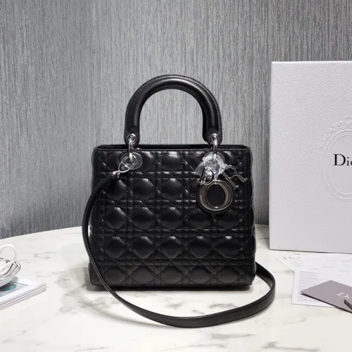Dior Womens Bags Handbags Luxury Fashion MEDIUM LADY D-LITE BAG with Original Box