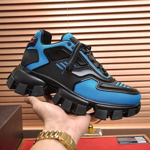 Prada Men Shoes Cloudbust Thunder Technical Fabric Sneakers with Original Box