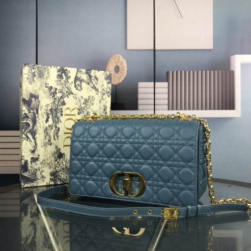 Dior Womens Bags Crossbody Bag LARGE DIOR CARO BAG Supple Cannage Calfskin with Original Box