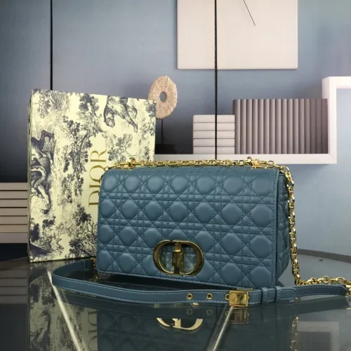 Dior Womens Bags Crossbody Bag LARGE DIOR CARO BAG Supple Cannage Calfskin with Original Box