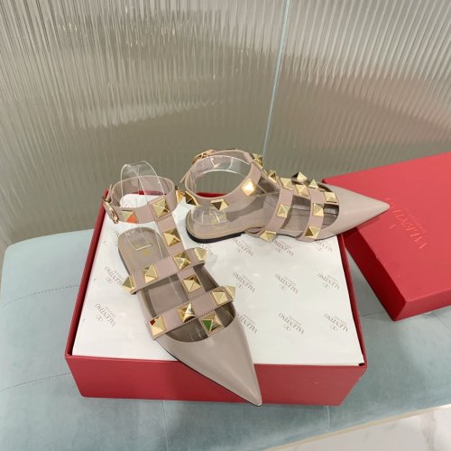 Valentino Women Shoes Mule Flip Flop Sandals ROMAN STUD CALFSKIN BALLET with Original Box Luxury Brand