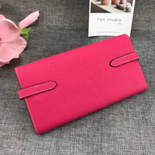 Hermes Womens Mens Wallets Purse Kelly Bag Clutch Leather Design Coin Bag with Original Box